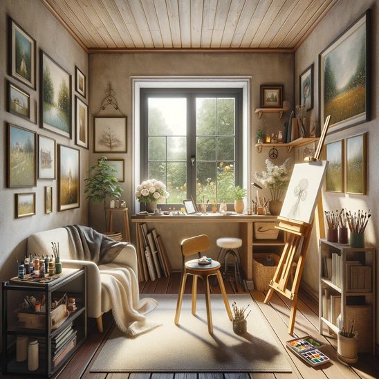 Tiny-Wohnung-Hobby-Malerei-1